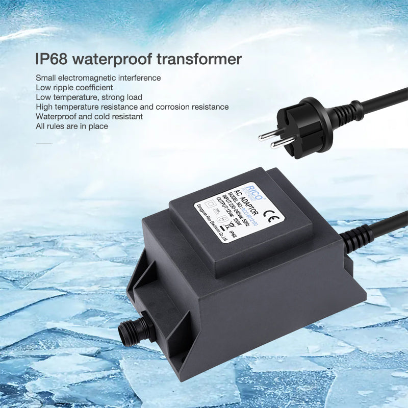 600W GS certified IP68 waterproof AC transformer